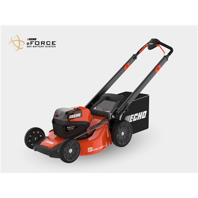 ECHO 56V PUSH LAWNMOWER W/2 BTRY RPD CHR