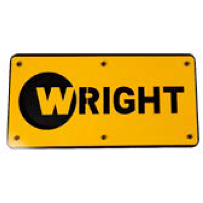 Metal Sign, 3D Wright Logo, 24W